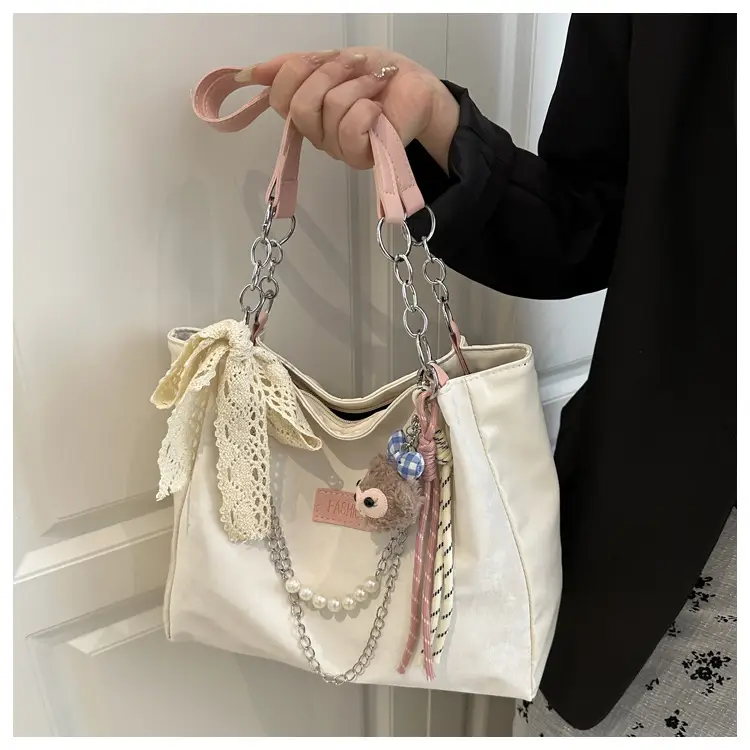 Splicing Large Capacity Chain Bag for College Students — feature 9