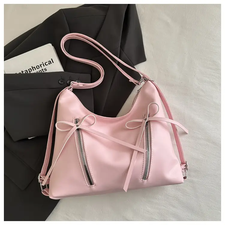 Splicing Large Capacity Chain Bag for College Students - Image 2