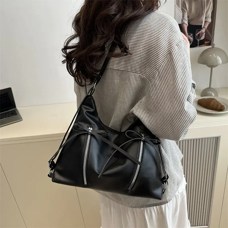 Women's Light Blue Korean Style Shoulder Crossbody Tote Bag