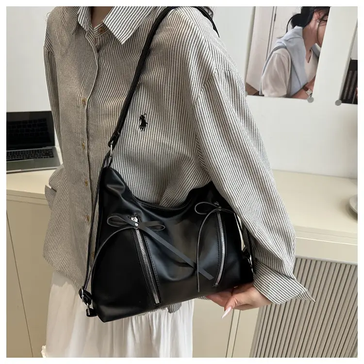 Women's Light Blue Korean Style Shoulder Crossbody Tote Bag — feature 17