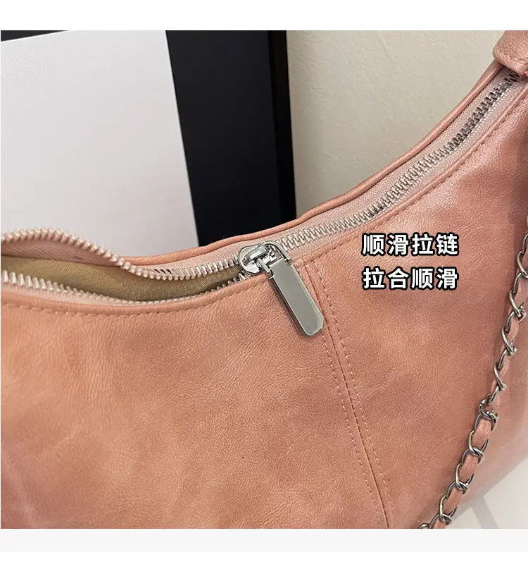 Women's Beige Chain Shoulder Bag with Doll Decor — feature 7