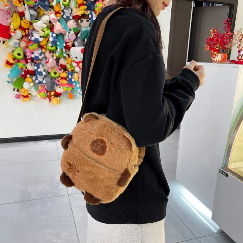 Cute Bear Plush Shoulder Bag for Girls Kids - Image 3