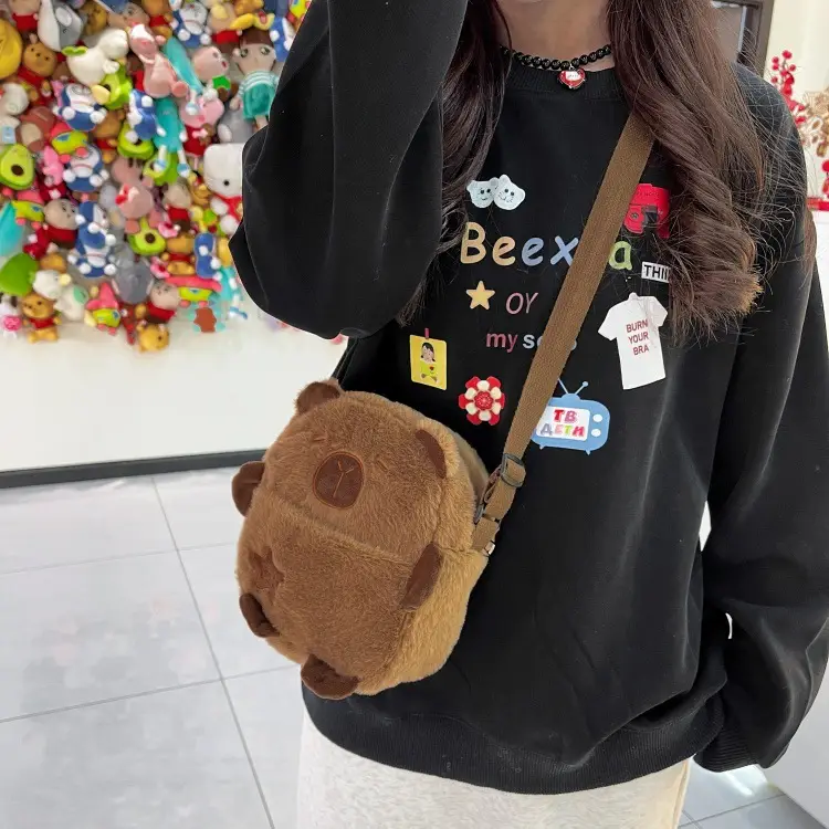Cute Bear Plush Shoulder Bag for Girls Kids — feature 10