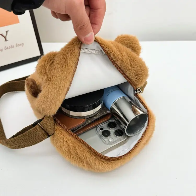 Cute Bear Plush Shoulder Bag for Girls Kids — feature 32
