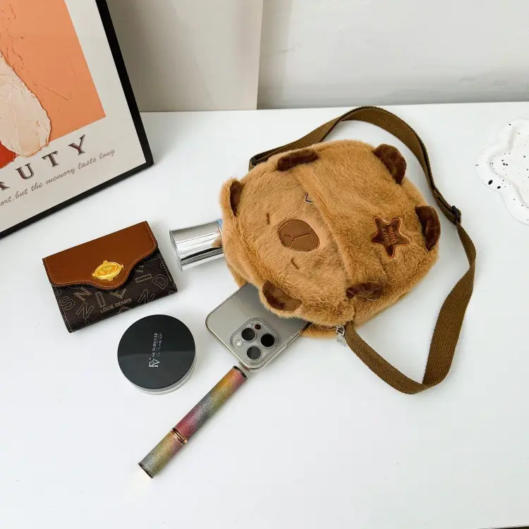 Cute Bear Plush Shoulder Bag for Girls Kids — feature 33
