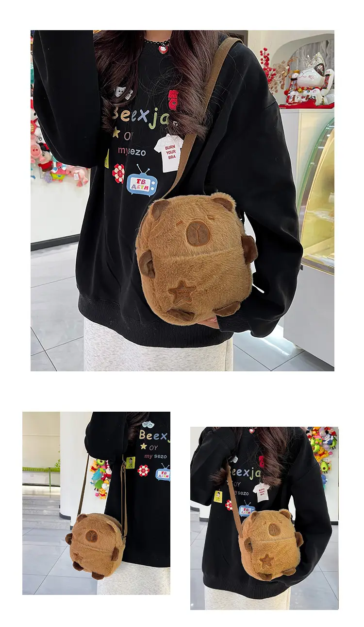 Cute Bear Plush Shoulder Bag for Girls Kids — feature 8