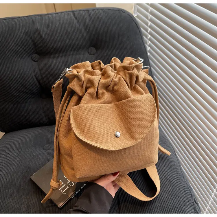 Women's Pleated Shoulder Messenger Bag Tan 2025 — feature 24