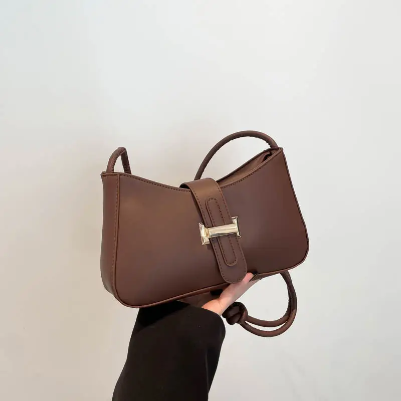 Women's Retro Casual Crossbody Bag Brown White 2025 - Image 4