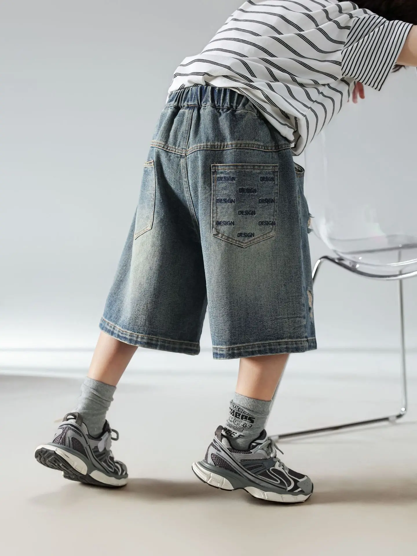 Boys Summer Striped T-Shirt Shorts Set 2025 — feature 10