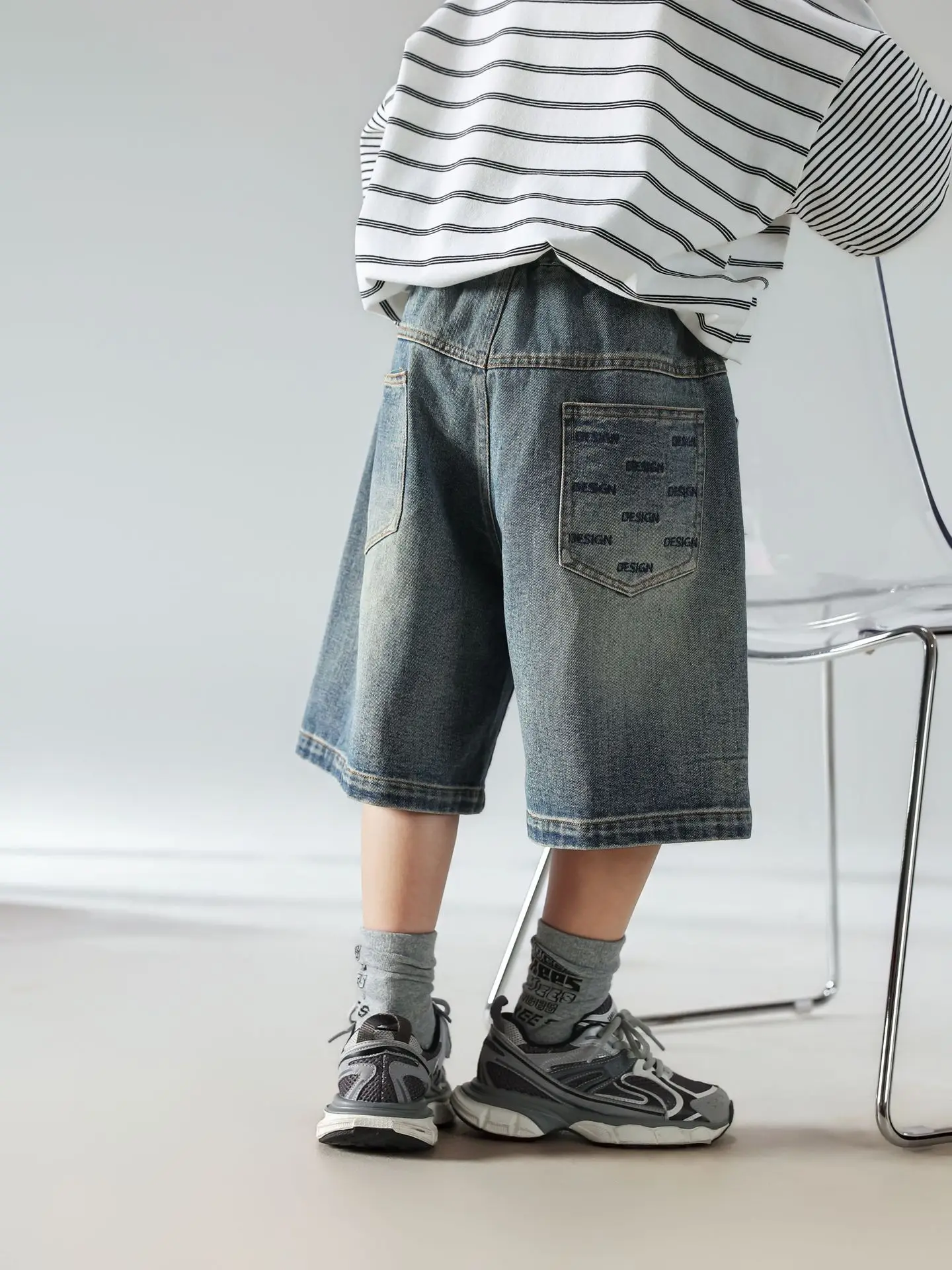 Boys Summer Striped T-Shirt Shorts Set 2025 — feature 11