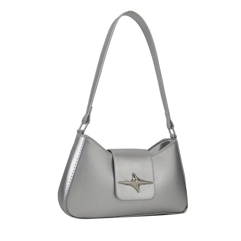 2025 Summer Shoulder Bag Black Four Corner Star Women - Image 10