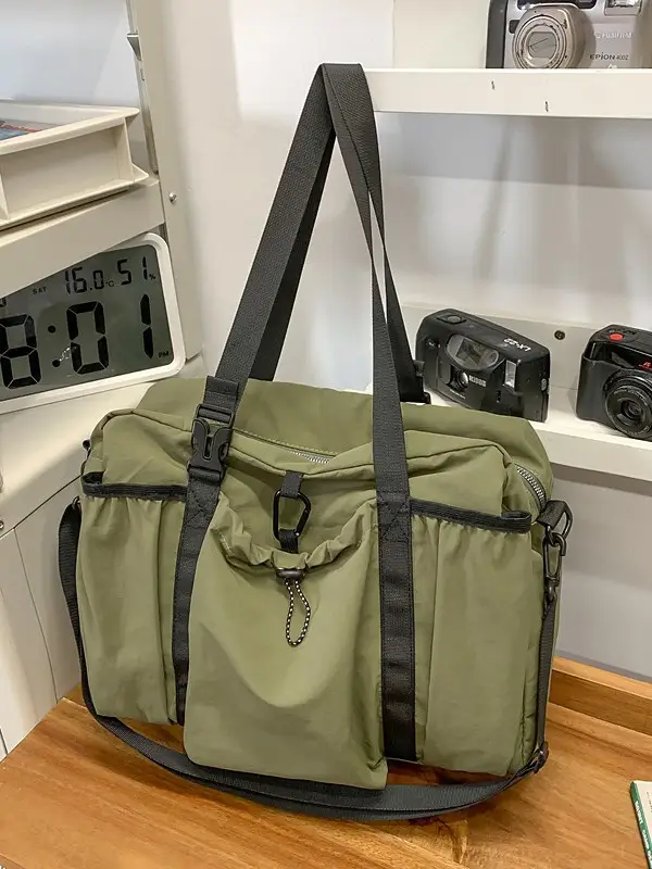 Orange Crossbody Bag for Women 2025 New Nylon Luggage - Image 8