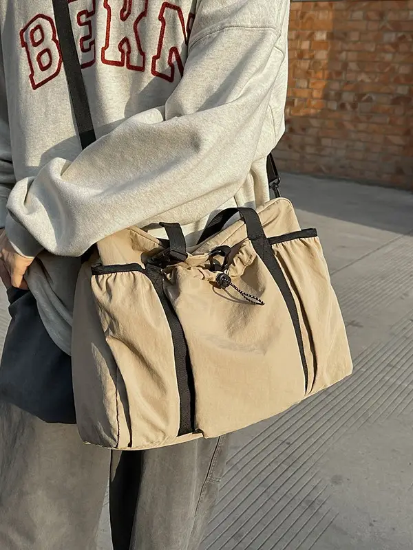 Orange Crossbody Bag for Women 2025 New Nylon Luggage - Image 9