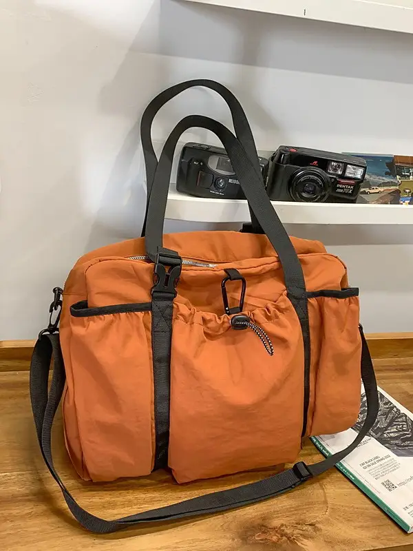 Orange Crossbody Bag for Women 2025 New Nylon Luggage - Image 10