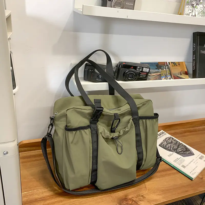 Orange Crossbody Bag for Women 2025 New Nylon Luggage - Image 3