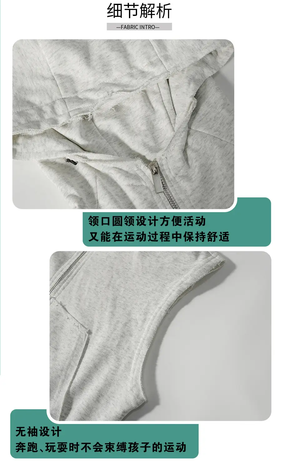 Boys Hooded Denim T-Shirt Grey 2025 — feature 9