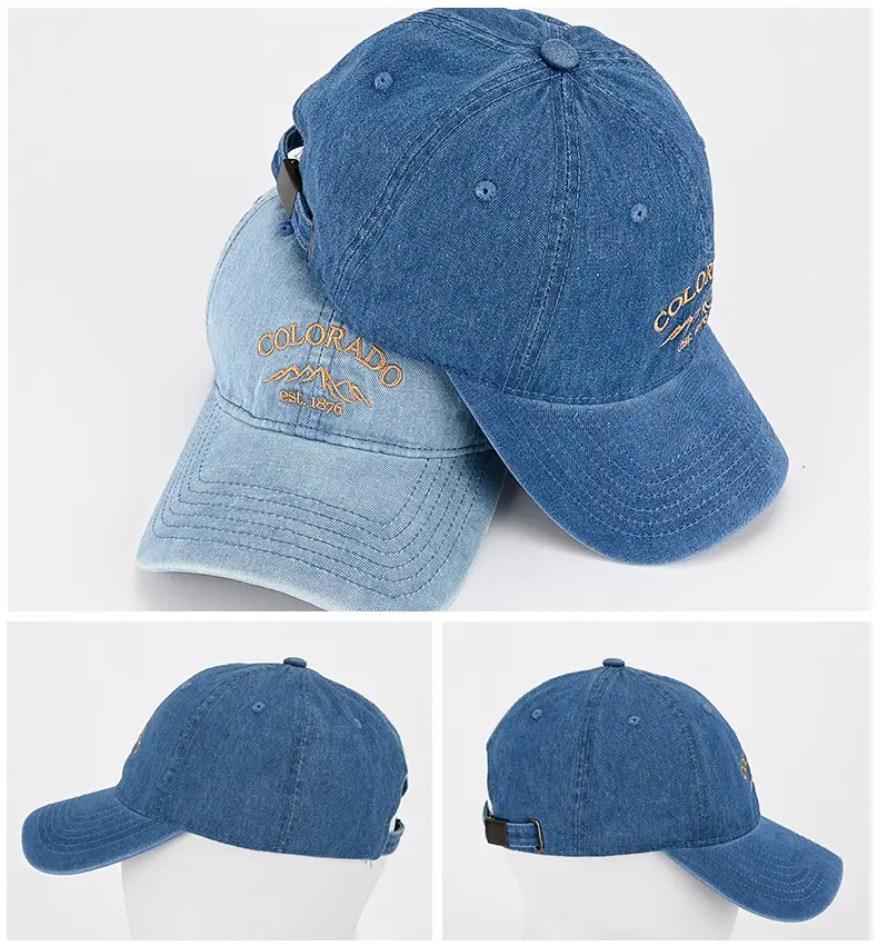 Vintage New York Baseball Cap Green Denim 1946 — feature 13