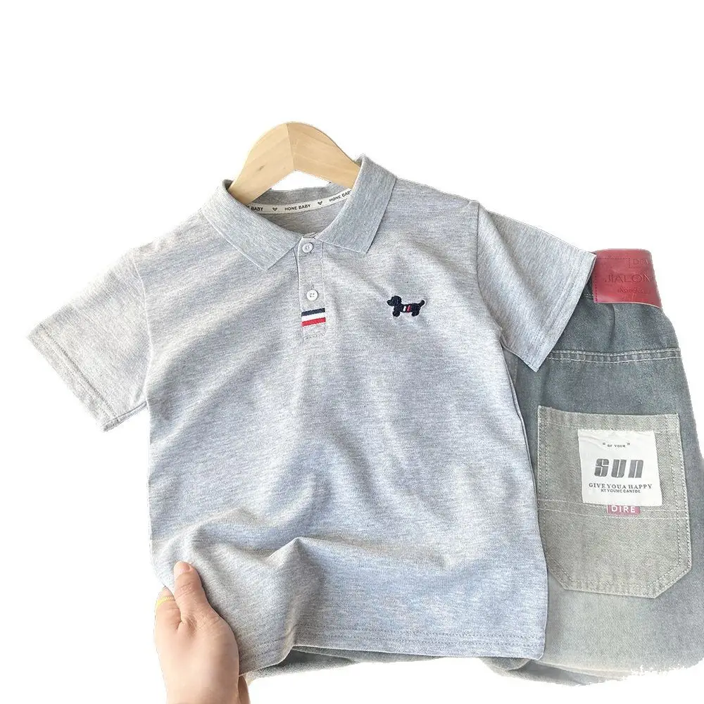 2025 Boys Polo T-Shirt White Short Sleeve - Image 8