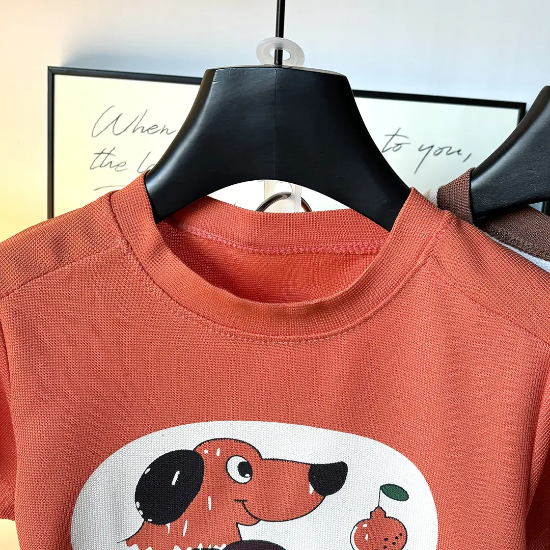 Boys Short Sleeve Cartoon Shorts Set Summer — feature 8