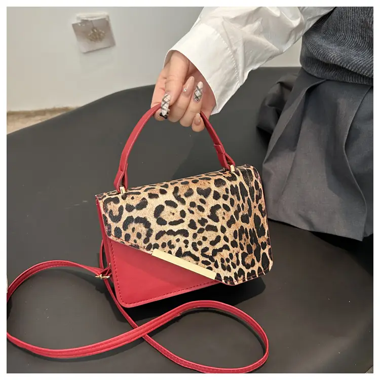 Leopard Print Shoulder Bag Red Leather 2025 — feature 22