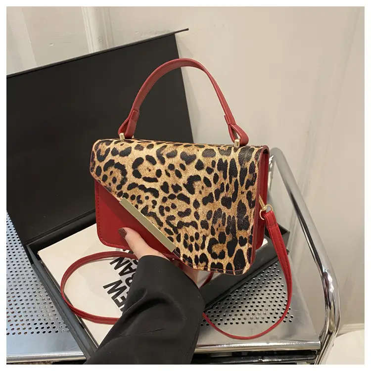 Leopard Print Shoulder Bag Red Leather 2025 — feature 29