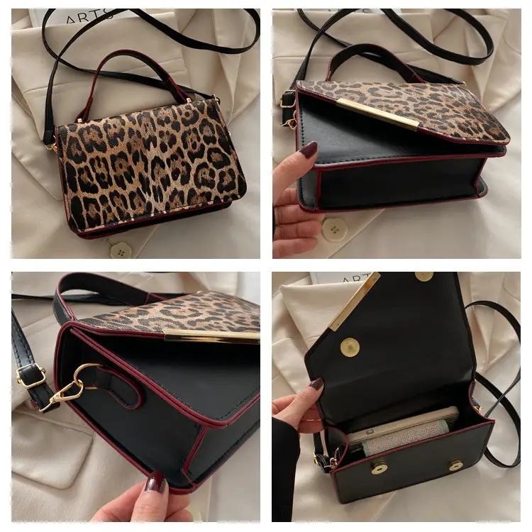 Leopard Print Shoulder Bag Red Leather 2025 — feature 7