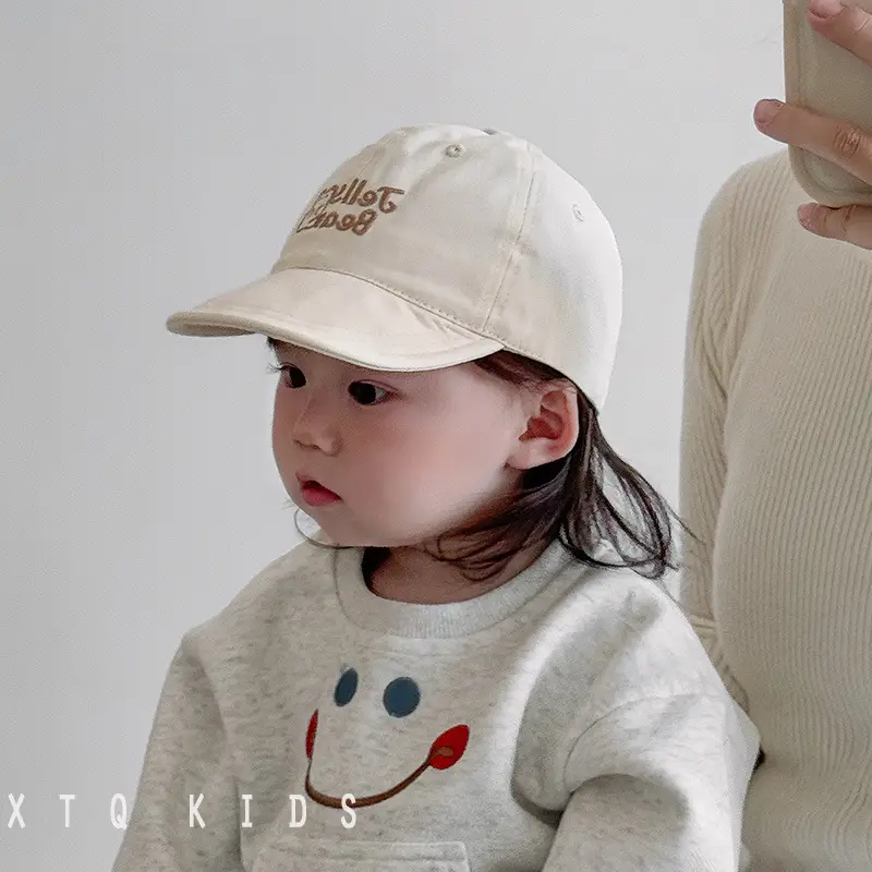 Baby Cap Sun Hat with Smile Design Small Cap - Image 7