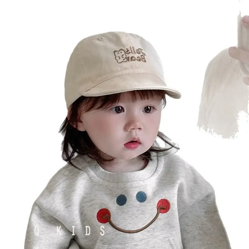 Baby Cap Sun Hat with Smile Design Small Cap - Image 10