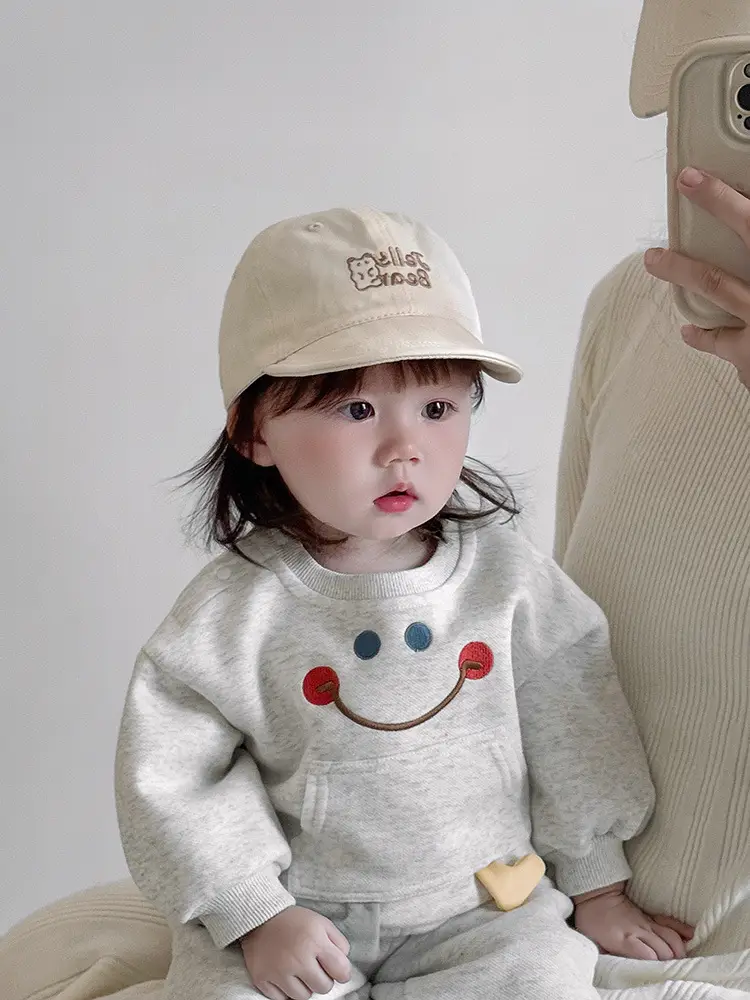Baby Cap Sun Hat with Smile Design Small Cap — feature 2