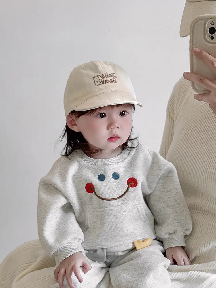 Baby Cap Sun Hat with Smile Design Small Cap — feature 5