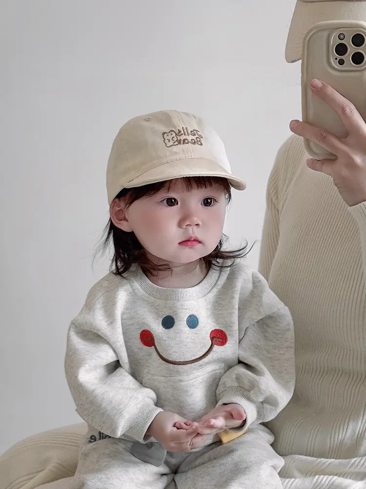 Baby Cap Sun Hat with Smile Design Small Cap — feature 6