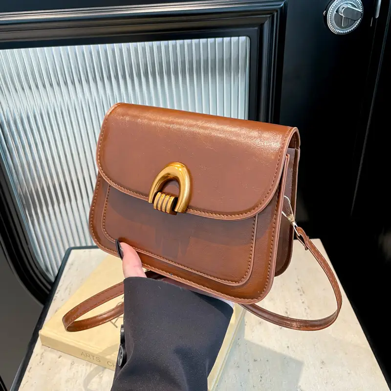 2025 New Arrival Saddle Bag Women Casual Leather Crossbody - Image 9