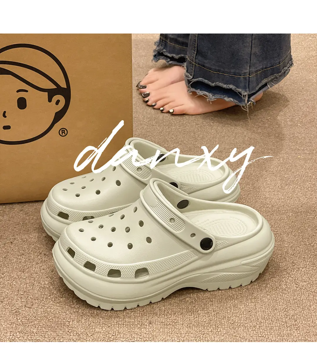 Lidani Thick-Soled Clogs for Women, 2026 New Model, Summer Non-Slip Outdoor Platform Closed-Toe Beach Sandals — feature 22
