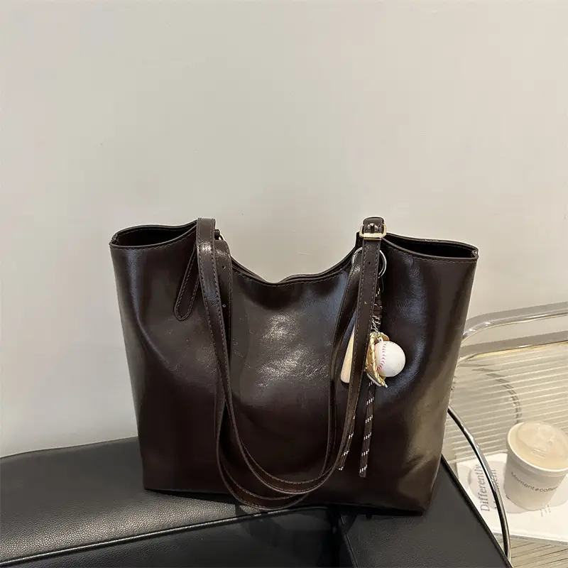 Vintage Black High-end Women's Tote Bag Large Capacity 2025 - Image 6