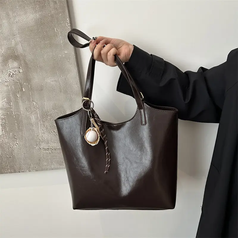 Vintage Black High-end Women's Tote Bag Large Capacity 2025 - Image 8