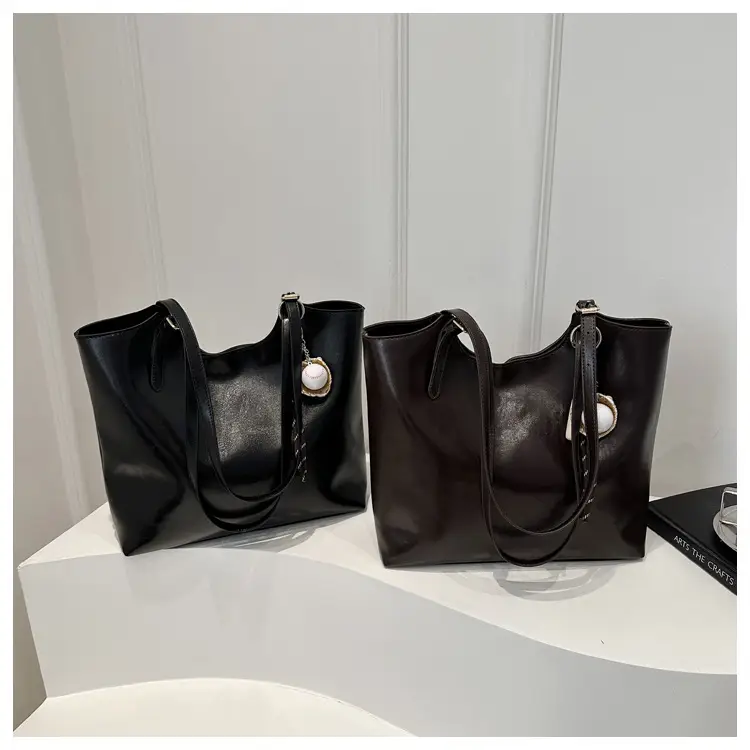 Vintage Black High-end Women's Tote Bag Large Capacity 2025 — feature 19