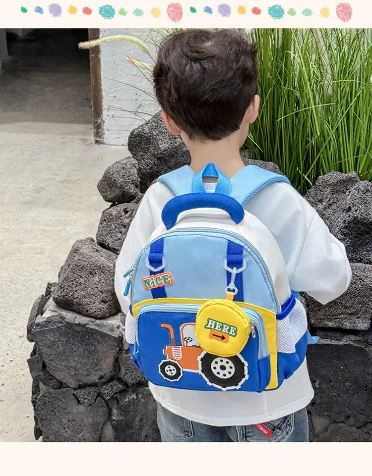 Children's school bag kindergarten big class cute cartoon backpack boys and girls 3-7 years old wholesale large capacity children's bag — feature 20
