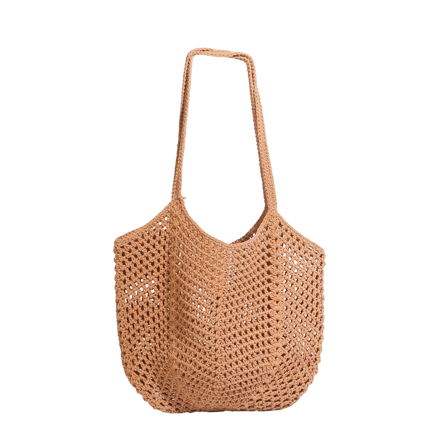 New Hollow Bucket Bag Large Capacity Cotton Woven Women - Image 7