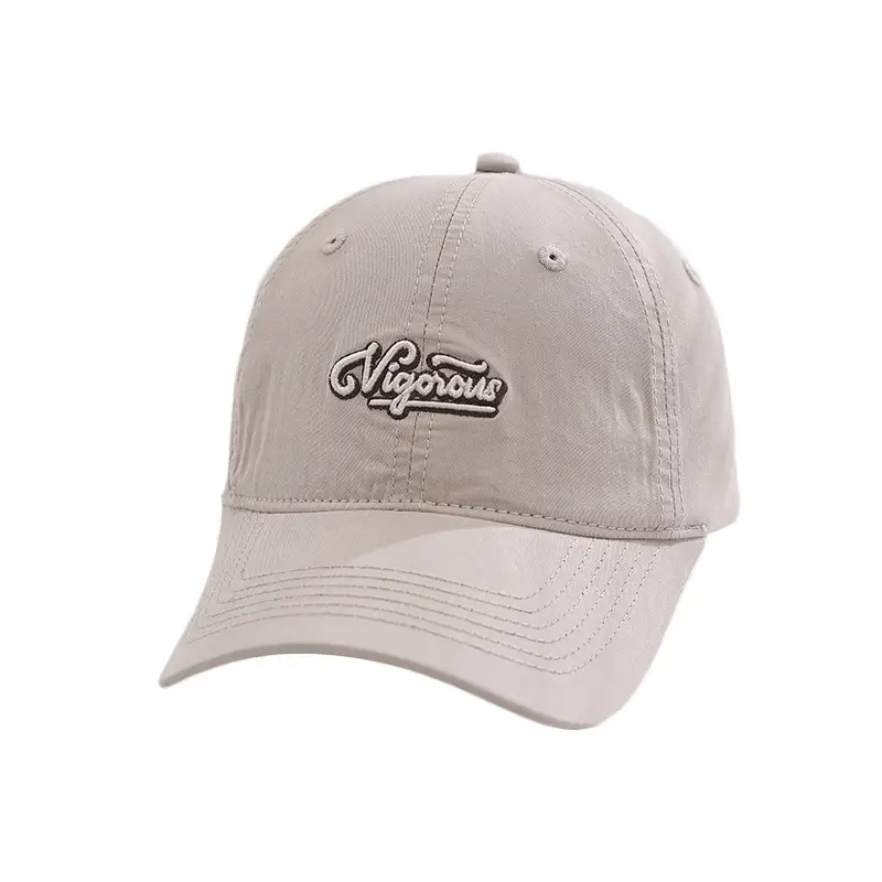 Men Embroidered Baseball Cap Black Grey Summer Wear