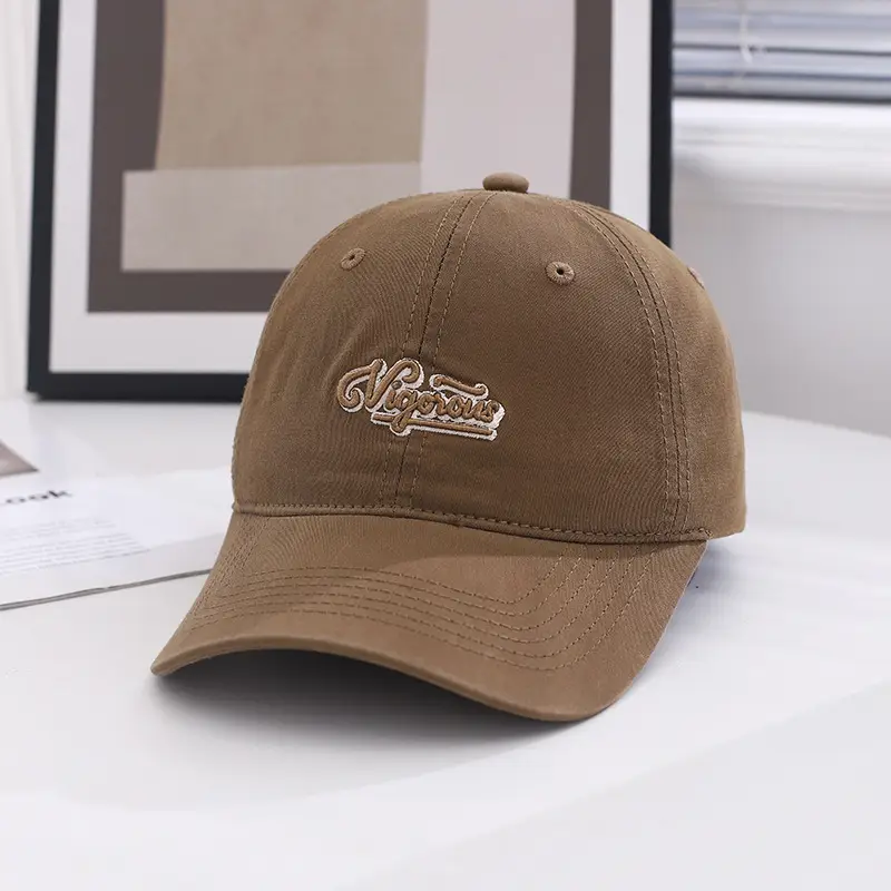 Men Embroidered Baseball Cap Black Grey Summer Wear