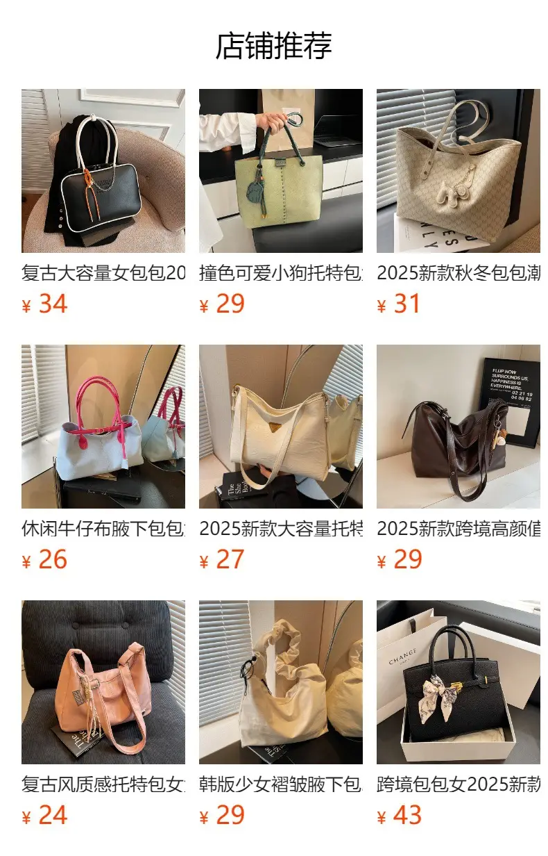 Women Large Capacity Beige Embroidered Tote Bag — feature 1