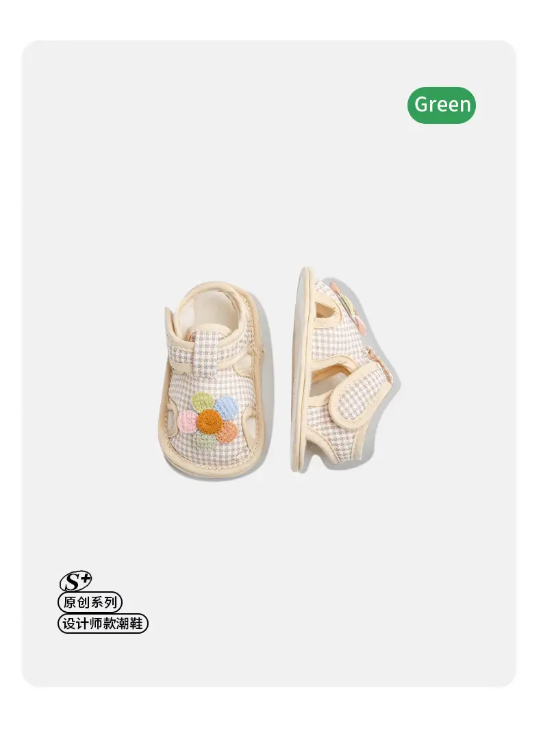 Summer Baby Toddler Sandals Baby Soft Sole Step Front Shoes Small Month Age Cloth Shoes 0-1 Year Old Baby Shoes Breathable 3 — feature 11