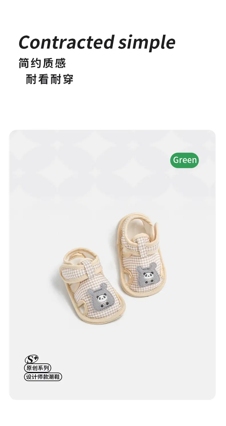Summer Baby Toddler Sandals Baby Soft Sole Step Front Shoes Small Month Age Cloth Shoes 0-1 Year Old Baby Shoes Breathable 3 — feature 22