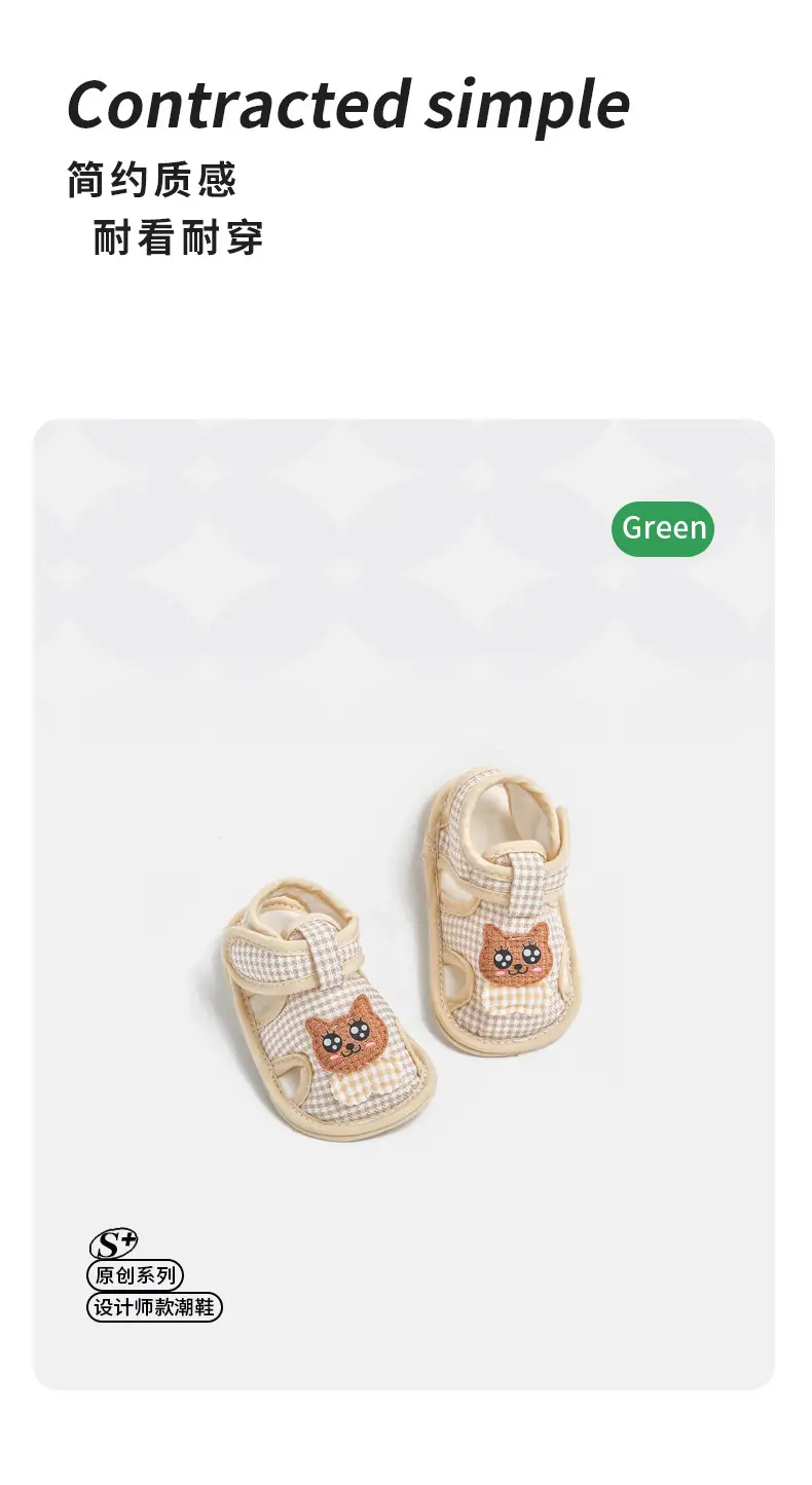 Summer Baby Toddler Sandals Baby Soft Sole Step Front Shoes Small Month Age Cloth Shoes 0-1 Year Old Baby Shoes Breathable 3 — feature 24