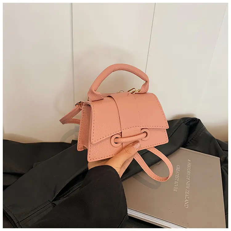 Pink Square Shoulder Crossbody Bag for Women - Image 5