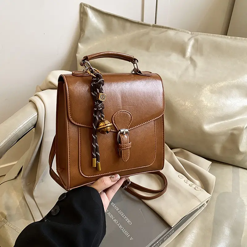 Western Style Oil Wax Leather Shoulder Bag 2025 New - Image 6