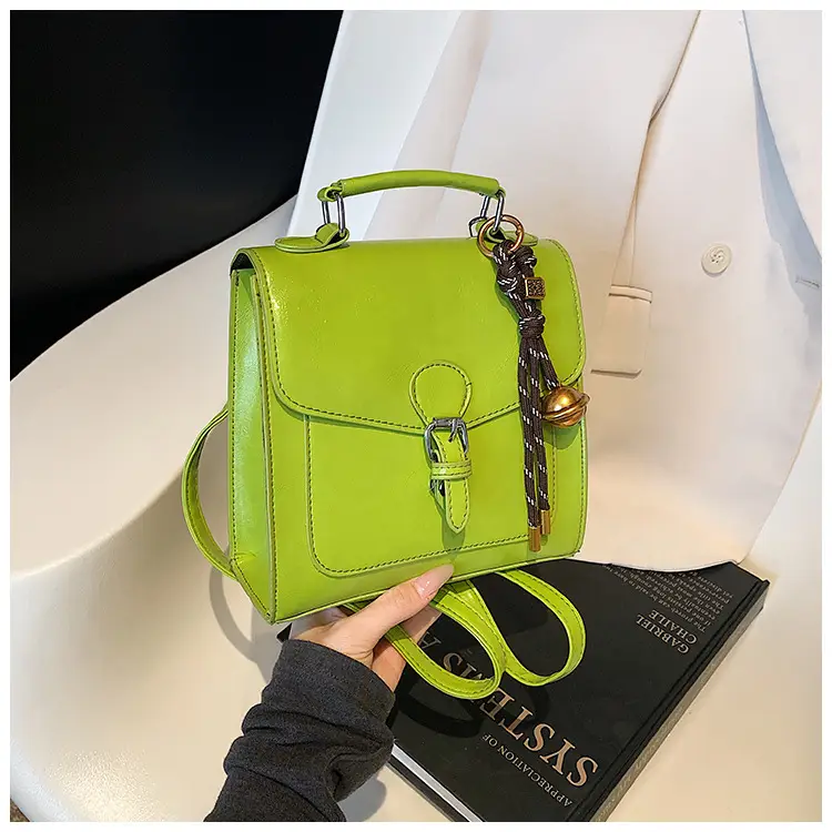 Western Style Oil Wax Leather Shoulder Bag 2025 New - Image 3