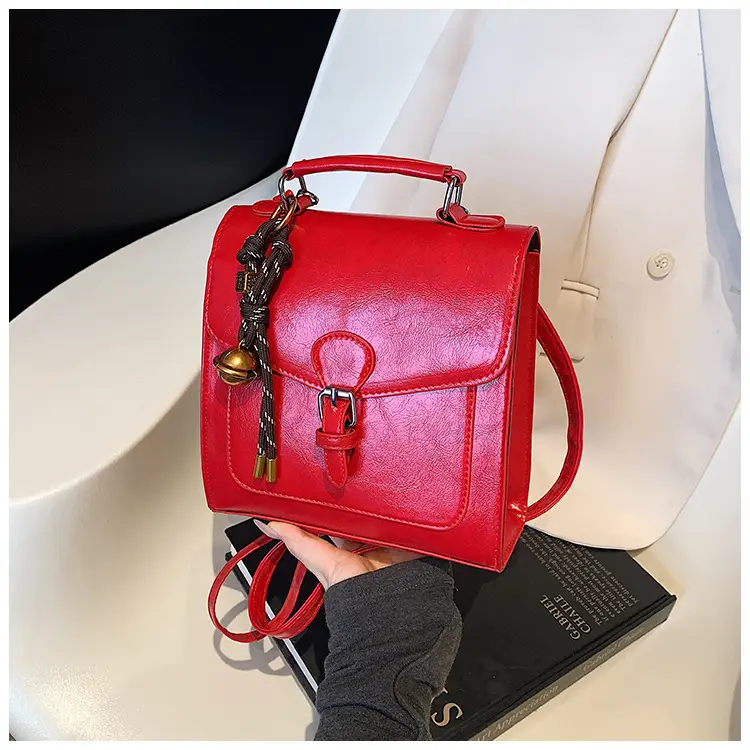Western Style Oil Wax Leather Shoulder Bag 2025 New - Image 5