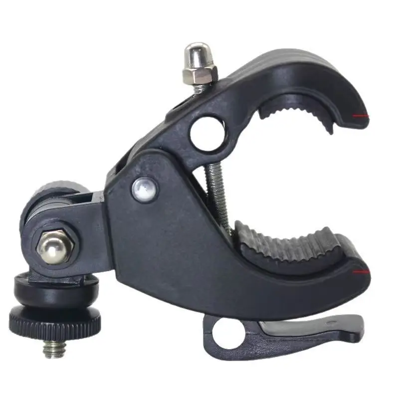 Microphone Mobile Phone Live Bracket Add-in Clip 360-degree Rotating Crab Clamp Riding Motorcycle Bicycle Accessories