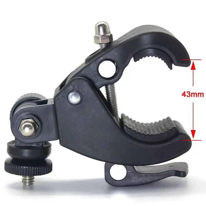 Microphone Mobile Phone Live Bracket Add-in Clip 360-degree Rotating Crab Clamp Riding Motorcycle Bicycle Accessories — feature 1